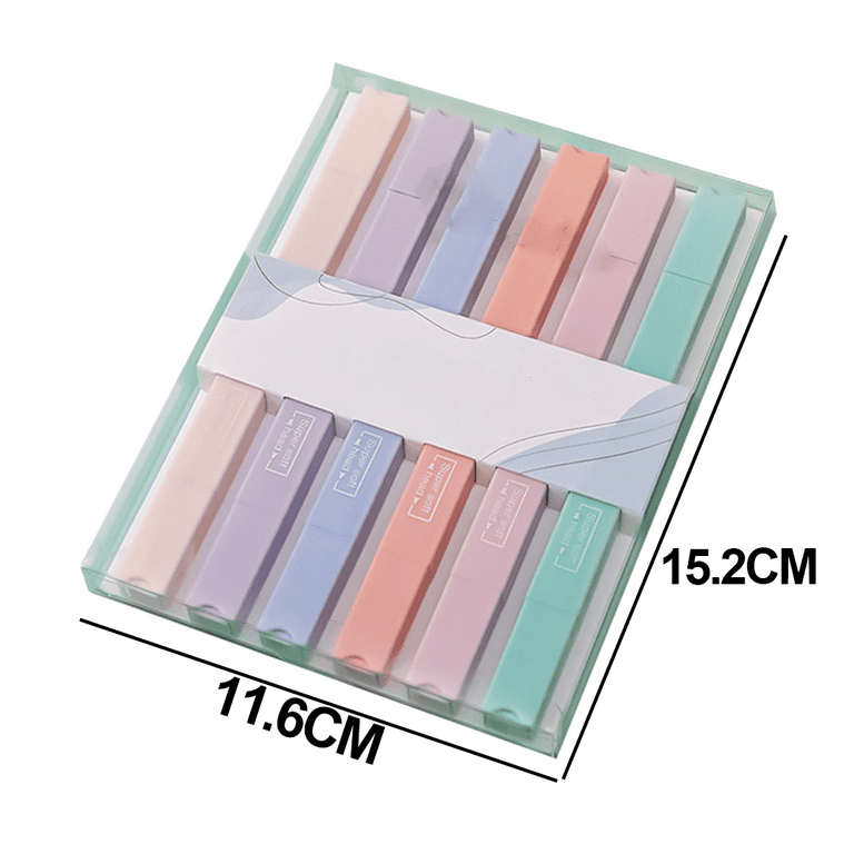  EOOUT 8 Pack Highlighters Pastel Gel Highlighters Aesthetic  Cute Bible Highlighters Assorted Colors and No Bleed Dry Fast Easy to Hold  for Journal Planner Notes School Office : Office Products