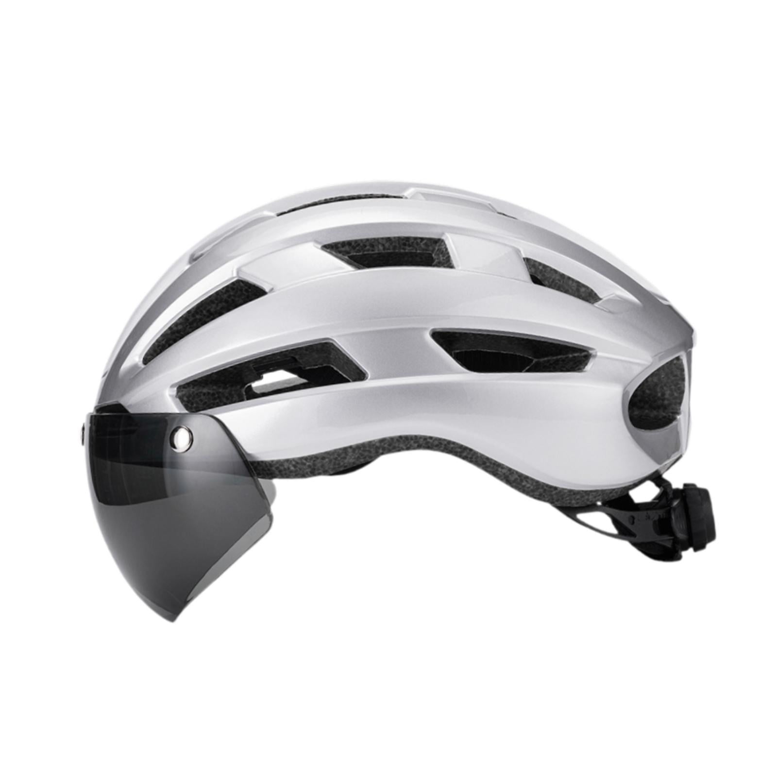 DimyFew Bike Helmet Bicycle Helmet Supplies Ventilation Removable Padded Shockproof Bike Silver