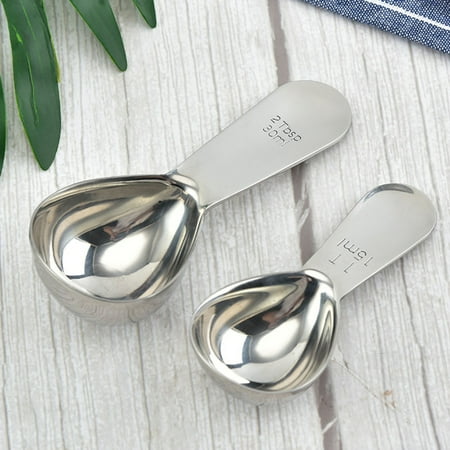

chaolangshun Coffee Spoon Food Grade Material Sturdy Dishwasher Safe Water Drop Shape Measuring Coffee Scoop for Home