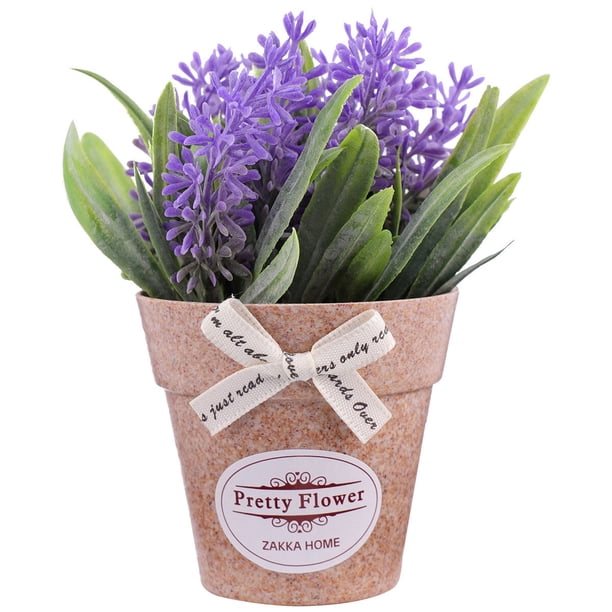 pieza de planta artificial de simulación de bonsái, planta de albahaca falsa, decoración de escritorio para el hogar, oficina y armario (morado).