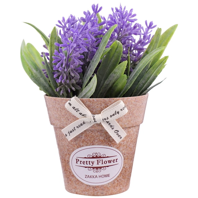pieza de planta artificial de simulación de bonsái, planta de albahaca falsa, decoración de escritorio para el hogar, oficina y armario (morado).