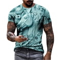 thumbnail image 1 of Camisetas de Manga Larga de los Hombres Relief Steed Impresión Gráfica Tee, Sudadera de Cuello de la Tripulación Casual para Al Aire Libre, Vacaciones Y Uso Diario, 1 of 7
