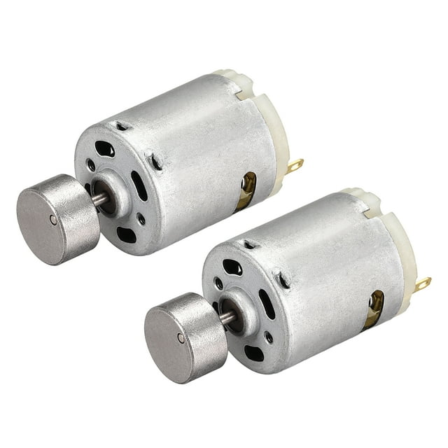 Unique Bargains DC12V/6000RPM Vibration Motor Eccentric Rotating Mass Electric Micro Vibrating Motor 27.5mmx33mm 2Pcs