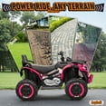 thumbnail image 6 of Joyracer ATV for Kids, 24 Volt Ride on Toys for Toddlers, 800W 4 Wheeler with 2 XL Seater, EVA Tires Power Car Wheels with Remote, Knee Pad, Music, Bluetooth, USB, Pink, 6 of 12
