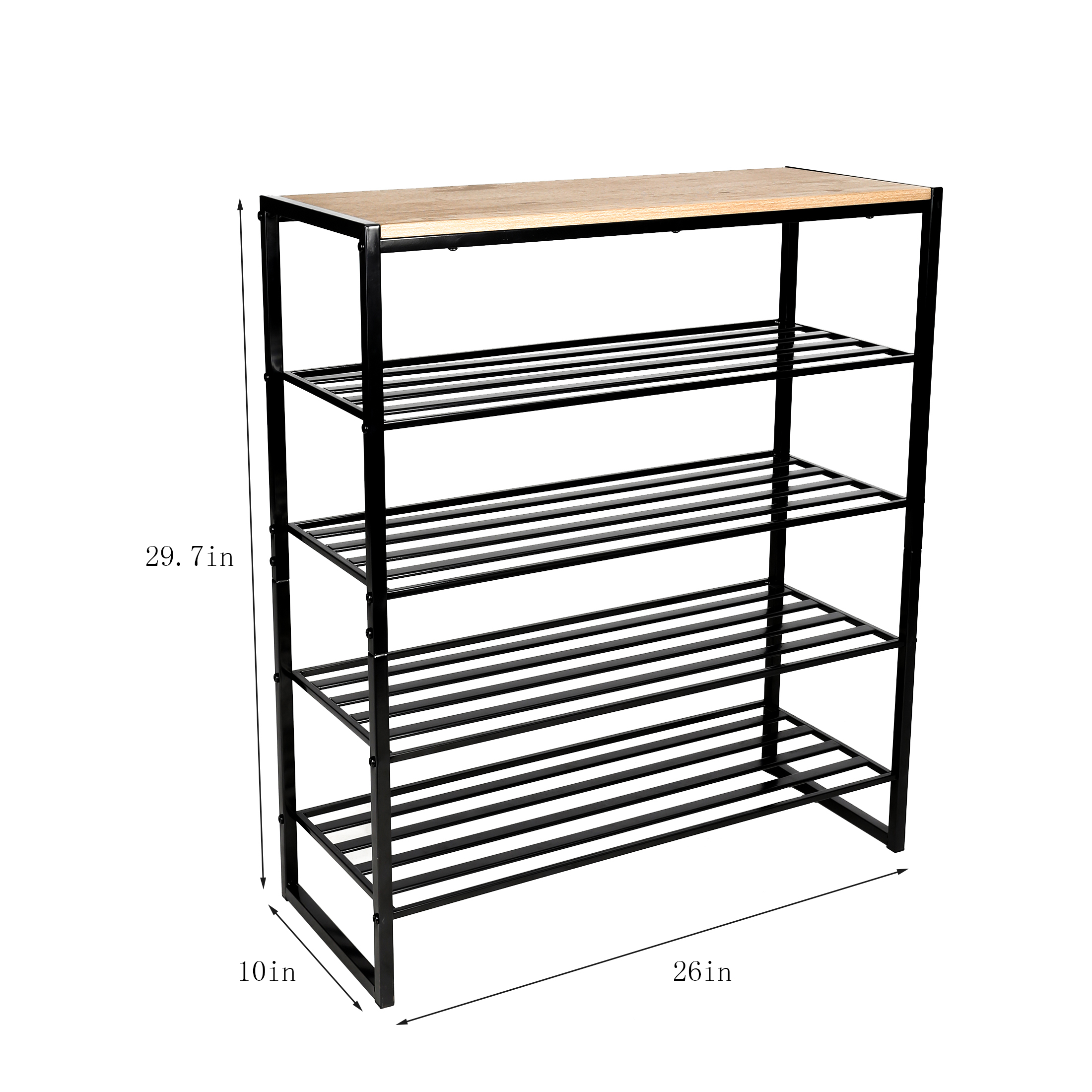 Better Homes & Gardens Jace 5-Tier Shoe Rack, 15 Pair Capacity photo 2