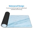 thumbnail image 4 of Pofeuu Light Blue Marble Print Desk Mat for Keyboard and Mouse，Computer Desk Matt for Desktop，Large Mouse Pad for Desk，Desk Pads on Top of Desks 12x31.5in, 4 of 8