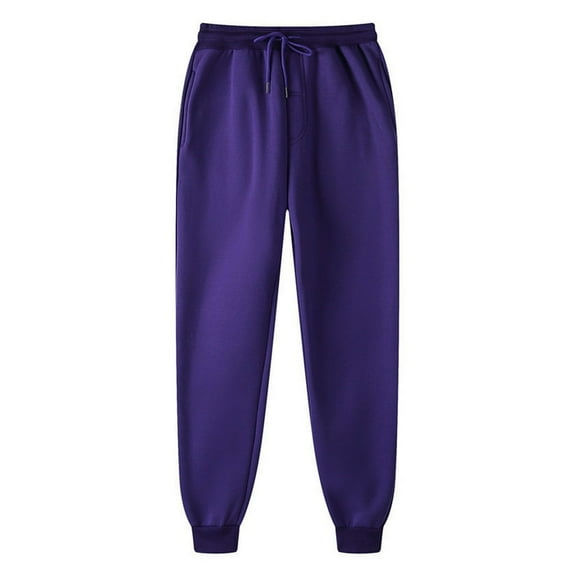 Clearance Sweatpants for Men Men‘s Jogger Fleece Casual Sweatpants Loose Cozy Joggers Long Pants Cuffed Ankle Jogger Sweatpants for Men with Pockets