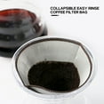 thumbnail image 3 of Filtre à Café Réutilisable pour Infusion Manuelle, Filtre à Café Sans Papier en Maille, Filtre Cône en Acier Inoxydable, Filtre pour Café Goutte à Goutte 3 à 4 Tasses, 3 of 8