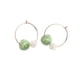 thumbnail image 4 of Minnieouse 1 par de pendientes de aro, joyería para novias, regalos personalizados de aniversario, accesorios para disfraces, verde y blanco Type2 NO2 Minnieouse CBP269609, 4 of 6