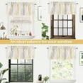 thumbnail image 2 of DriftAway Tree Branch Abstract Ink Printing Lined Thermal Insulated Window Curtain Valance Rod Pocket 52 Inch by 18 Inch Plus 2 Inch Header Yellow, 2 of 7
