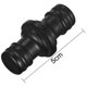 thumbnail image 3 of 6 Pack Double Male Hose Connectors Extender For Join Garden Hose Pipe Tube (black), 3 of 5