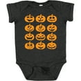 thumbnail image 3 of Inktastic Halloween Pumpkin Faces Orange Boys or Girls Baby Bodysuit, 3 of 5
