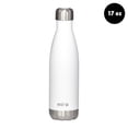 thumbnail image 2 of MIRA 17oz Stainless Steel Vacuum Insulated Water Bottle, Leak-Proof Double Walled Cola Shape, White, 2 of 6