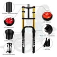 thumbnail image 4 of ZTZ 20/26 inch 4.0 Fat Tire Bike Air Suspension Fork - 180mm Travel, 135mm Hub Spacing, QR 9mm, Double Crown Shock Absorber Fork for MTB Fat Snow Beach E-Bike, 4 of 7
