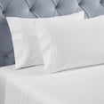 thumbnail image 4 of Superior Fieldstone Embroidered Cotton Bed Sheet Set, King, White/White, 4 of 11