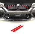 thumbnail image 4 of 2×Glossy Red Grille Grill Clips Grille Inserts For BMW F30 F20 2012-2018 M Sport, 4 of 5