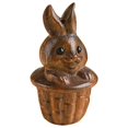 thumbnail image 1 of Wood Rabbit Pendant Ornament for Car Decoration and Keychain Brown Diy Craft 1Pcs, 1 of 5
