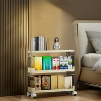 Danhjin Storage Shelves, 17.52x13.78x9.45in Foldable Snack Shelves Unit 2 Tier Storage Shelf Freestanding Shelving for Garage, Kitchen, Basement, Laundry Room, Workshop Organization