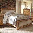 thumbnail image 3 of Progressive Furniture Willow Wood Upholstered Queen Bed in Distressed Pine Tan, 3 of 6