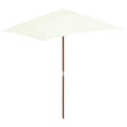thumbnail image 5 of vidaXL Outdoor Parasol with Wooden Pole 59.1"x78.7" Terracotta, 5 of 24