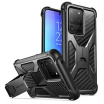i-Blason Transformer Series Designed for Samsung Galaxy S20 Ultra 5G Case (2020), Dual Layer Rugged Bumper Case with Built-in Kickstand (Black)