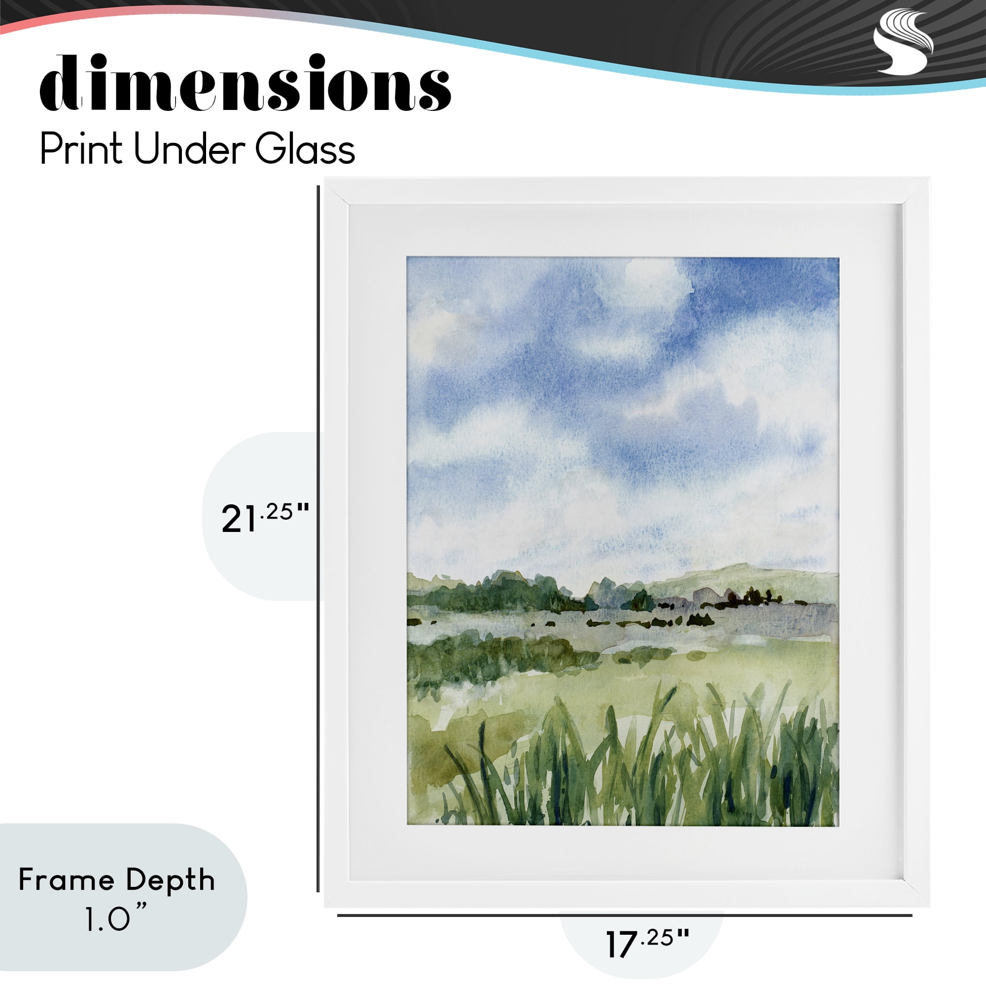 Stupell Industries Fresh Spring Morning White Framed Print Under Glass, design by Lanie Loreth
