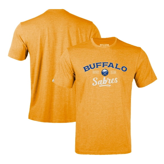 Men's Levelwear Gold Buffalo Sabres Richmond Ice Wall T-Shirt