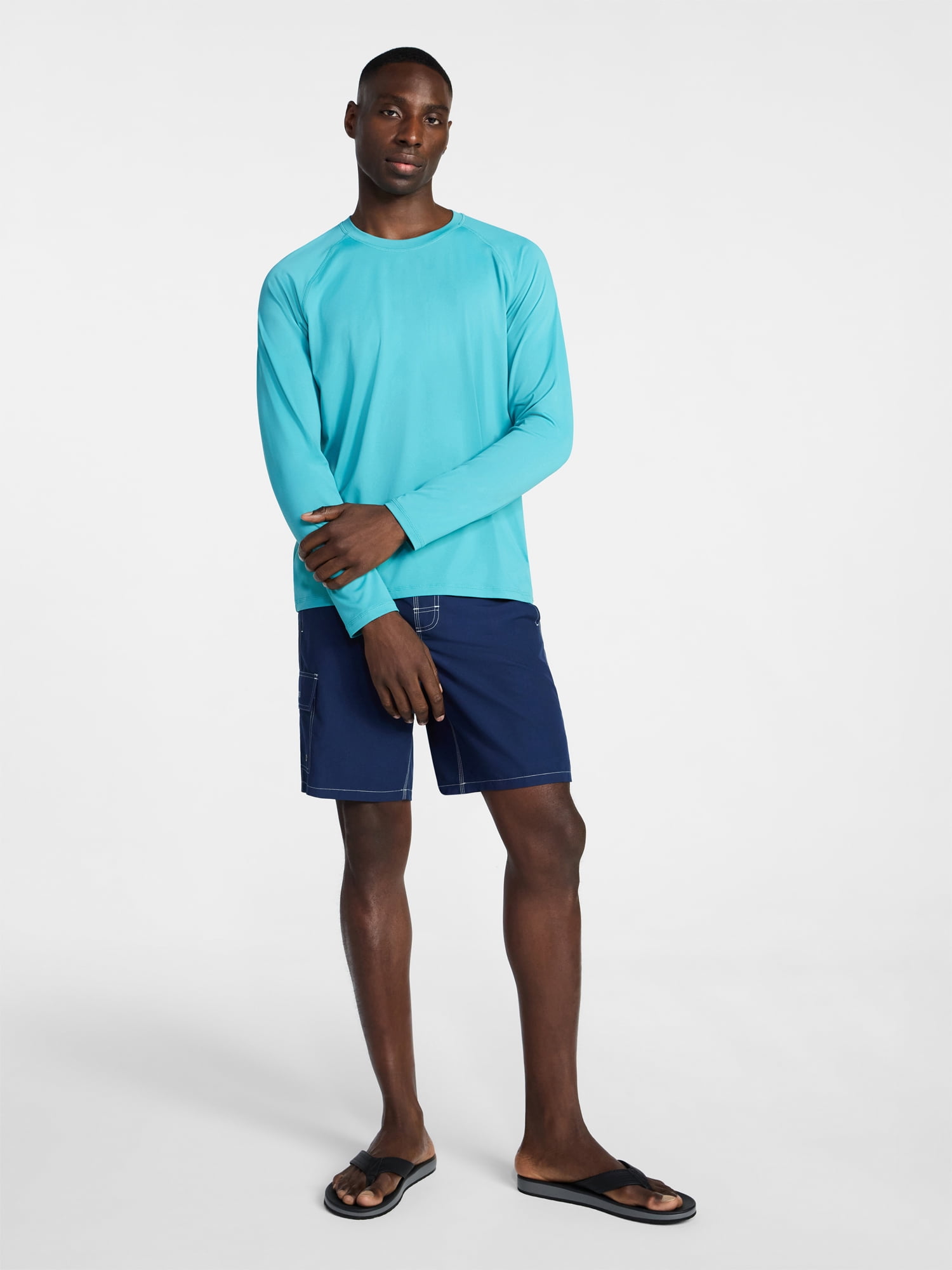 George Men's and Big Men's Sun Shirt with Long Sleeves, UPF 50+, Sizes S-5XL