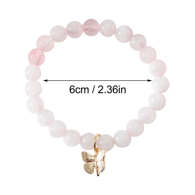 Pink And White Clay Bead Bracelet With Whale Charm!!