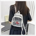 thumbnail image 2 of PVC Women Bag-transparent Backpack-plastic Cloth- Back Backpack- Candy Colored Student Bag- Large Capacity Deals Of The Day Clearance, 2 of 4