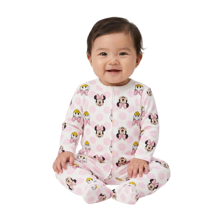 Minnie and Daisy Baby Girls 3-Pack Sleep n' Play, Newborn-9M photo 4