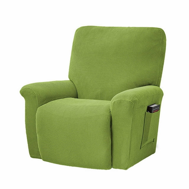 MOQIN Velvet Stretch Recliner Couch Covers 4-Pieces Style Recliner Chair Covers Recliner Cover for Reclining Chair Slipcovers Feature Non Slip Form Fitted Thick Soft Washable