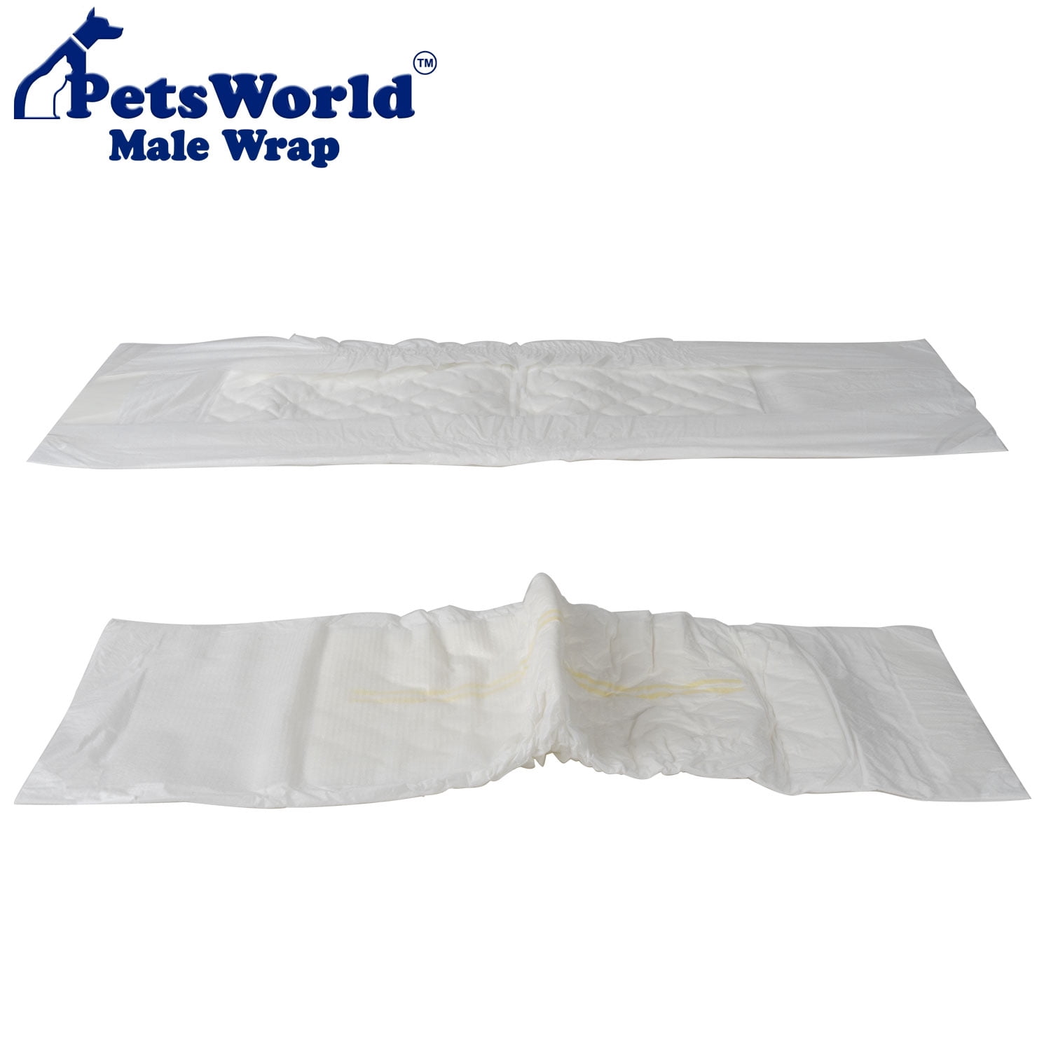 Disposable Dog Wraps for Male Dogs Premium Quality Adjustable Super Absorbent Diapers with Leak Proof Fit, Best Comfort Fit (S), 48