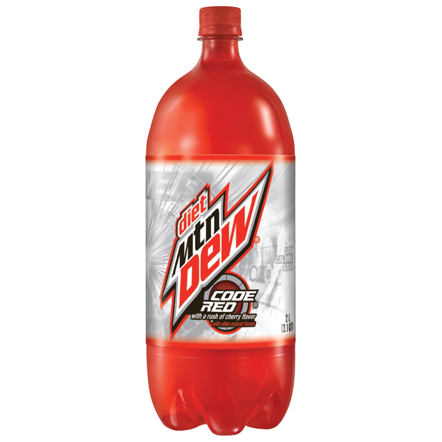 Diet Mountain Dew Code Red 2 L Bottle Walmart Com Walmart Com