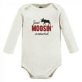 thumbnail image 6 of Hudson Baby Infant Boy Cotton Long-Sleeve Bodysuits, Winter Moose 5-Pack, 3-6 Months, 6 of 7