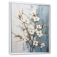 thumbnail image 2 of Designart "Escaping Among White Dogwood Blossoms" Dogwood Floater Framed Canvas Prints, 2 of 5