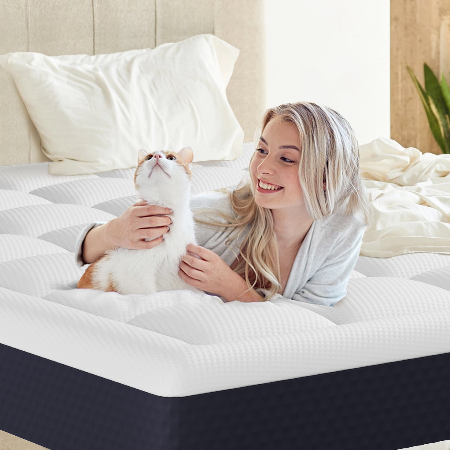 ELEMUSE 6 inch Twin Mattress, Gel Memory Foam Pillowtop for Kids and Adults, CertiPUR-US Certified, Fiberglass-Free