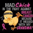 thumbnail image 3 of CafePress - Mad Chick 3L Breast Cancer Women's Dark Pajamas - Women's Short Sleeve Print T-Shirt and Pants Dark Cotton Pajama Set, 3 of 7