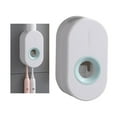 thumbnail image 4 of Dispensador automático de pasta de dientes y exprimidor de plástico para pared. Blanco, 4 of 9