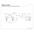 thumbnail image 2 of Kingston Brass Legacy Two Handle 4" Centerset Lavatory Faucet, 2 of 2
