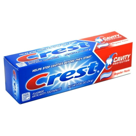 Crest Cavity Protection Dental Flouride Activity Toothpaste Regular, 0.85oz