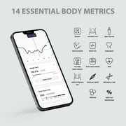 iHome Smart Scale Digital Bathroom Scale for Body Weight and BMI Tracking, White