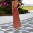 thumbnail image 4 of Women's Casual Dress Elegant Slit Spaghetti Strap Party Dress For Women Summer Beach Evening Gown, 4 of 5