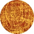 thumbnail image 1 of Ahgly Company Indoor Round Abstract Yellow Modern Area Rugs, 8' Round, 1 of 4