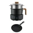 thumbnail image 3 of Electric Cooker with Wood Handle Slow Cooker Nonstick Boiling Water Steamer, 3 of 9