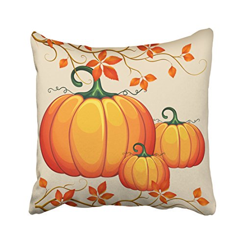 WinHome Decorative Pillowcases Fall Harvest Pumpkin Throw Pillow Covers