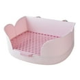 thumbnail image 4 of Pet Toilets Potty Trainer Indoor Small Animal Bedding Box Rabbits Litter Box Violet, 4 of 8