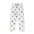 thumbnail image 2 of Vsdgher Bbaseball Dog Print Mens Pajama Pants Sleep & Lounge Pants, PJ Bottoms With elastic waistb and Pockets, 2 of 5
