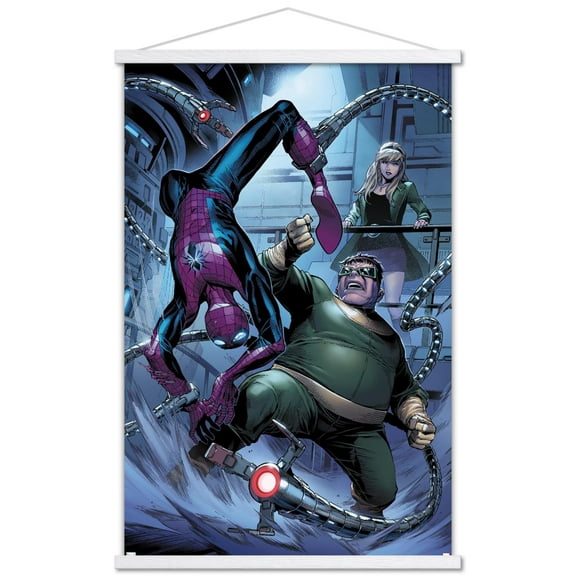 Marvel Comics - Spider-Man, Doctor Octopus - The Clone Conspiracy #2 Wall Poster with Wooden Magnetic Frame, 22.375" x 34"