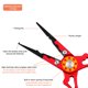thumbnail image 5 of Alicates de pesca Ticfox de aluminio multifuncionales Alicates de anillo dividido, 5 of 10